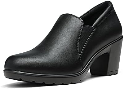 DREAM PAIRS Damen-Kleidschuhe Pumps mit niedrigem Blockabsatz Komfort-Oxfords