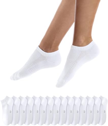 QINCAO Sneaker Socken Herren Damen 6/10 Paar Kurze Halbsocken Baumwolle Sportsocken Atmungsaktiv Laufsocken