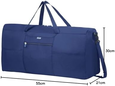 Samsonite Global Travel Accessories - Faltbare Reisetasche S, 55 cm, Blau (Midnight Blue) - Image 3