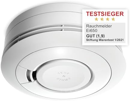 Ei Electronics Ei650 Rauchwarnmelder, Rauchmelder, Stand-Alone-Gerät mit Batterie für 10 Jahre, Testsieger Stiftung Warentest, weiß - Image 2