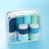 Gemice Silikon Reiseflaschen 8 Pack, Tsa genehmigt Reise Größe Toilettenartikel 3 oz, Reise-Behälter für Toilettenartikel, mit Clear Bag, Leak Proof Silikon Squeezable Travel Essentials Cremes Jars - Image 6