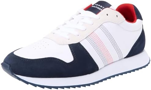 Tommy Hilfiger Herren Runner Sneaker Runner Evo Mix Stitch Sportschuhe