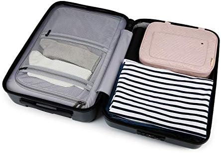 BAGSMART Kulturtasche Reise zum Aufhängen Kulturbeutel Damen für Makeup, Toilettenartikel (L-Rosa) - Image 7