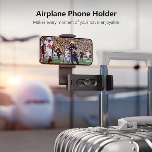 MiiKARE Handyhalterung,Flugzeug Halterung,Verstellbare Klemmhalterung,Tragbarer Handy Stander,Smartphone Halterung Kompatibel mit i'Phone13/12 Pro Android,für Flugzeug,Küche,Büro - Image 3