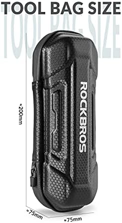 ROCKBROS Fahrrad Zubehör Organizer Tasche Reise Tragbare Fahrradtasche Multifunktional Tasche für Reparaturwerkzeuge, Minipumpe Schwarz - Image 2