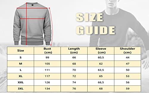 MAGCOMSEN Basic Pullover Herren Crewneck Sweatshirts Fleece Winter Langarmshirts Freizeit Sport Oberteile Shirt Warm Gefüttert Outdoorshirts - Image 7