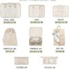 Koffer Organizer Set 8-teilig, Kofferorganizer Packing Cubes Set für Reise, Packwürfel für Rucksack, Packtaschen mit Kosmetiktasche, wasserdichte Schuhe Beutel, Travel Essentials - Image 3