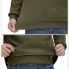 MAGCOMSEN Basic Pullover Herren Crewneck Sweatshirts Fleece Winter Langarmshirts Freizeit Sport Oberteile Shirt Warm Gefüttert Outdoorshirts - Image 6