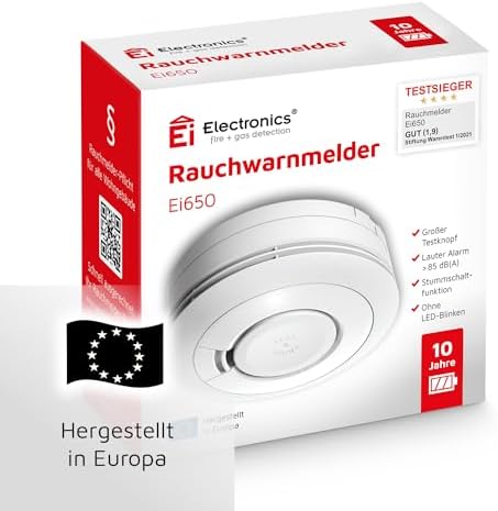 Ei Electronics Ei650 Rauchwarnmelder, Rauchmelder, Stand-Alone-Gerät mit Batterie für 10 Jahre, Testsieger Stiftung Warentest, weiß - Image 6