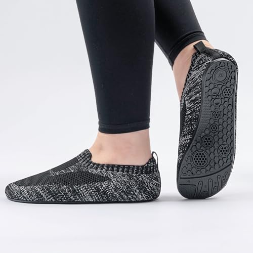 KOWAYI Hausschuhe Herren Damen Rutschfeste Slipper Atmungsaktive Leichte Hüttenschuhe Barfußschuhe Unisex Flache Pantoffeln - Image 7