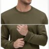 MAGCOMSEN Basic Pullover Herren Crewneck Sweatshirts Fleece Winter Langarmshirts Freizeit Sport Oberteile Shirt Warm Gefüttert Outdoorshirts - Image 5