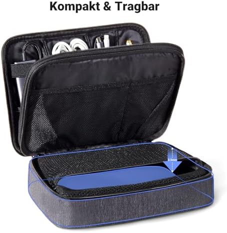 UGREEN Elektronik Reise Kabeltasche universal Travel Cable Organizer Electronics Accessories Case 2 Schicht große Elektronische Zubehör Tasche für Kabel, Ladegerät, Powerbank, Tablet - Image 4