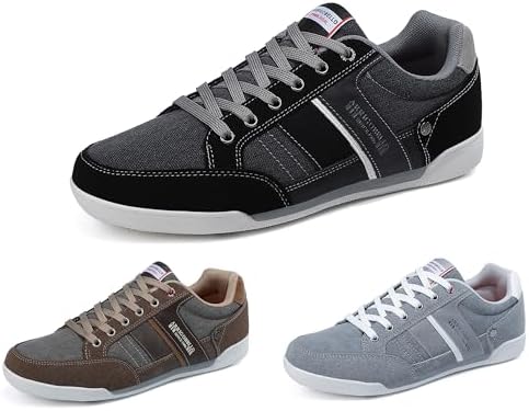 ARRIGO BELLO Freizeitschuhe Herren Sneaker PU Leder Walkingschuhe Atmungsaktive Athletic Formal Classic Sportschuhe Schuhgröße 41-46