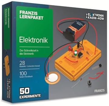 FRANZIS 65272 - Lernpaket Elektronik - Der Schnellstart in die Elektronik - 50 spannende Experimente - empfohlen ab 14 Jahren