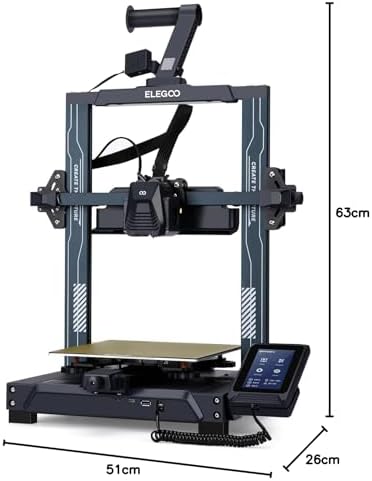 ELEGOO Neptune 4 FDM 3D Drucker, Bis zu 500mm/s Hochgeschwindigkeit, 121-Punkt-Automatische Bettnivellierung, 300℃ Zweigang-Direktextruder, Druckgröße von 225x225x265mm³/8.85x8.85x10.43 Zoll - Image 10