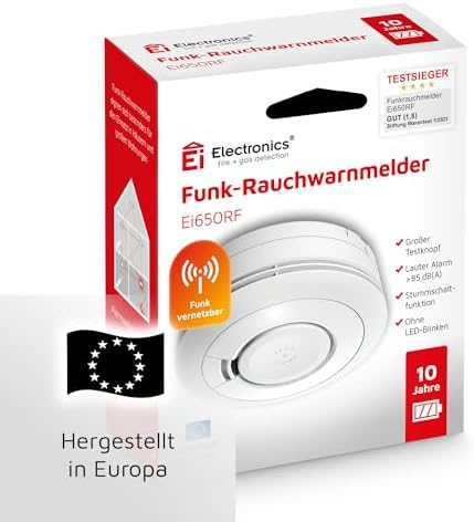 Ei Electronics Ei650RF Funkrauchmelder, Set aus funkvernetzbarem Rauchwarnmelder und Funkmodul, Testsieger Stiftung Warentest mit Batterie für 10 Jahre, weiß - Image 6