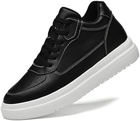 VIBLiSS Herren Aufzug Schuhe, Unsichtbare Höhe Erhöhung Schuhe Leder Atmungsaktive Casual Walking Schuhe