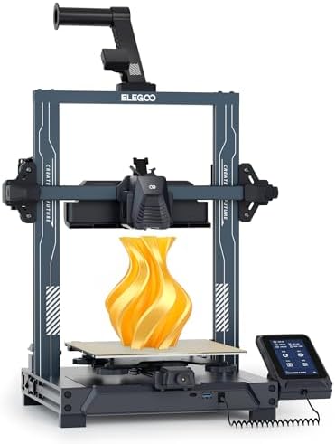 ELEGOO Neptune 4 Pro 3D Drucker, 500mm/s Hochgeschwindigkeitsdruck, FDM 3D Printer mit Automatische Nivellierung, Segmentierte Heizbett und Ganzmetall-Führungsschienen, 225x225x265mm³ Druckgröße