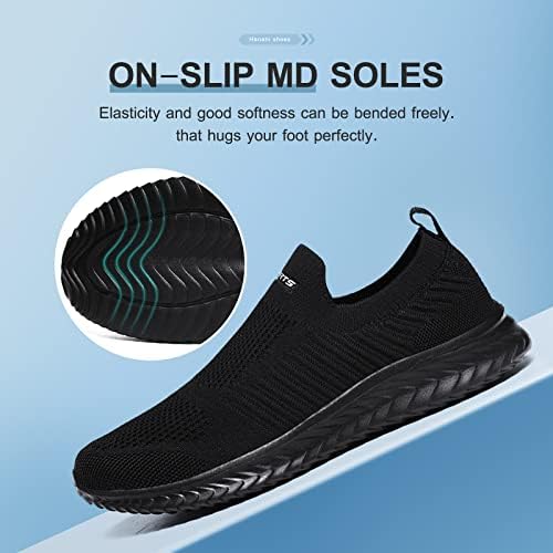 Slip On Sneakers Herren Damen Nurse Schuhe Walkingschuhe Outdoor Turnschuhe Sportschuhe Gym Bequem Leichte Schuhe Atmungsaktiv Freizeitschuhe Memory Foam Fitness Sporthalle - Image 4