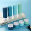 Gemice Silikon Reiseflaschen 8 Pack, Tsa genehmigt Reise Größe Toilettenartikel 3 oz, Reise-Behälter für Toilettenartikel, mit Clear Bag, Leak Proof Silikon Squeezable Travel Essentials Cremes Jars - Image 4