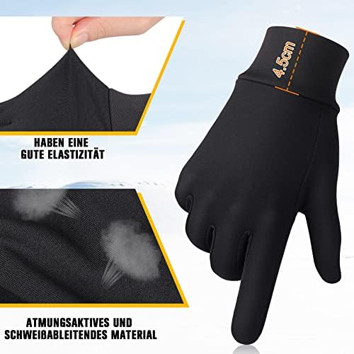 GXCROR Laufhandschuhe Touchscreen Handschuhe Fleece Sport Handschuhe Warme Winddichte Winterhandschuhe Fahrradhandschuhe für Herren und Damen Outdoor - Image 5