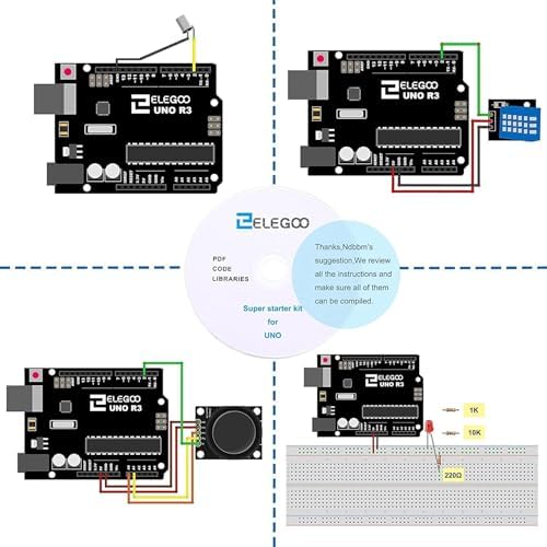 ELEGOO UNO R3 Starter Kit kompatibel mit Arduino IDE Projekt Einsteigerset mit Tutorial auf Deutsch, Mikrocontroller, 5V-Relais, Stromversorgungsmodul, Servomotor, Erweiterungsplatine usw. - Image 3