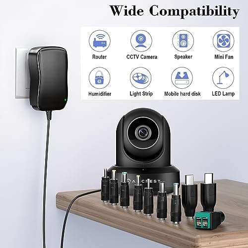 PChero 48W Universal AC/DC Netzteil Adapter Schaltnetzteil mit 11pcs Adapter Tipps, 5V 6V 7.5V 9V 12V 15V 19V 20V 2.5A 4A, enthält Mini & Micro USB Stecker, für Haushaltselektronik und LED Streifen - Image 4