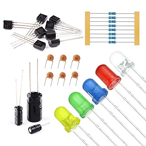 MOGAOPI Elektronisches Komponenten Kit & insgesamt 1390 Stück, LED Dioden, Metallschichtwiderstände, Elektrolytkondensator Paket, Dioden, Keramikkondensatoren, Transistor Sortimentskasten - Image 8