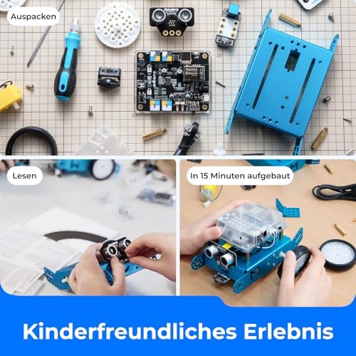 Makeblock mBot Programmierbar Roboter für Kinder, Roboter Bausatz mit App-Fernbedienung, STEM Robotik Auto Spielzeug Programmieren Lernen mit Scratch/Arduino, Roboter Kinder Geschenke ab 6 Jahre - Image 3