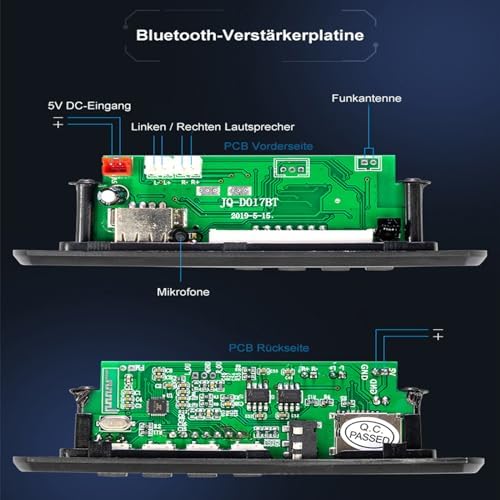 Elektronik Bluetooth Lautsprecher mit FM Radio DIY Löten Bausatz, Fernbedienung Music Player Projekt mit Bunten Sound-Steuerung LED-Leuchten und Schale, Digital Display Amplifier für DIY Löten Praxis - Image 2