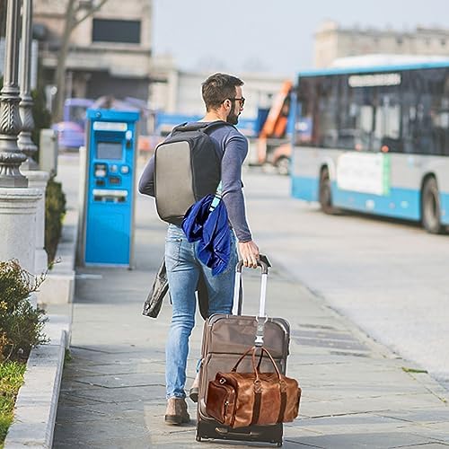 Funmo Gepäckriemen, 3 Stück Gepäckgurte Jackengreifer, Verstellbare Taschenhakengurte, Bungees Reisezubehör tragen Sie Ihre zusätzlichen Taschen Freihändig - Image 3