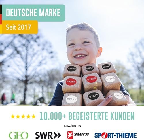 softSTAKK | Das Neue Outdoor-Spiel für Garten, Park, Strand | Boccia & Boule neu interpretiert | Familienspiel für Drinnen & Draußen | Vereint Geschick & Strategie | Wurfspiel für Kinder & Erwachsene - Image 5