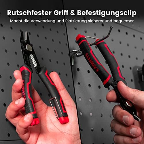 KAIWEETS 3-in-1 Seitenschneider, Schneidezange und Abisolierzange für 20-10 AWG Kabel, Versteckte Feder, Anti-Rutsch-Griff, Präzisionszange Electronics für Kleinstarbeiten und Platinen - Image 7