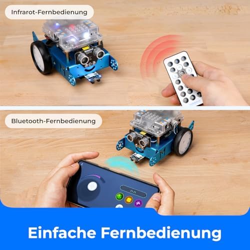 Makeblock mBot Programmierbar Roboter für Kinder, Roboter Bausatz mit App-Fernbedienung, STEM Robotik Auto Spielzeug Programmieren Lernen mit Scratch/Arduino, Roboter Kinder Geschenke ab 6 Jahre - Image 4