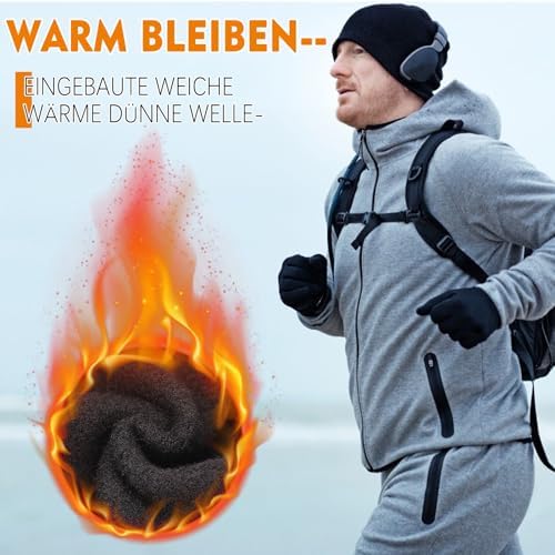 GXCROR Handschuhe Herren Damen Warme Touchscreen Handschuhe Laufhandschuhe Fahrradhandschuhe Winterhandschuhe Sporthandschuhe Radhandschuhe Winter für Outdoor Sport - Image 2