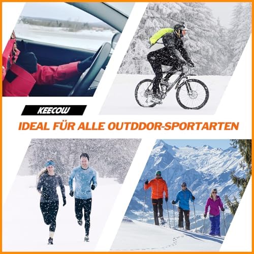 Bobelle Handschuhe Herren,Fahrradhandschuhe Winter wasserdichte Winddicht Touchscreen Thermo Warme Rutschfes für Laufen Motorrad Radfahren Outdoor Sport - Image 6