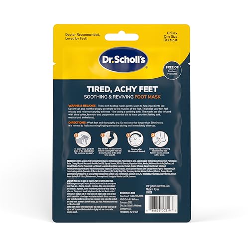 Dr. Scholl's® Tired, Achy Feet Soothing & Reviving Fußmaske, 3 Paar, wärmende Schuhe - Image 7