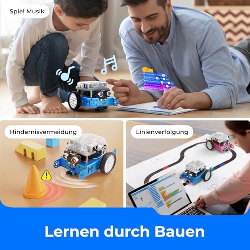 Makeblock mBot Programmierbar Roboter für Kinder, Roboter Bausatz mit App-Fernbedienung, STEM Robotik Auto Spielzeug Programmieren Lernen mit Scratch/Arduino, Roboter Kinder Geschenke ab 6 Jahre - Image 5