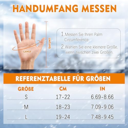 GXCROR Handschuhe Herren Damen Warme Touchscreen Handschuhe Laufhandschuhe Fahrradhandschuhe Winterhandschuhe Sporthandschuhe Radhandschuhe Winter für Outdoor Sport - Image 6