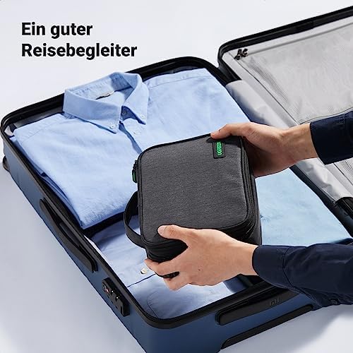 UGREEN Elektronik Reise Kabeltasche universal Travel Cable Organizer Electronics Accessories Case 2 Schicht große Elektronische Zubehör Tasche für Kabel, Ladegerät, Powerbank, Tablet - Image 7