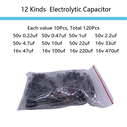 MOGAOPI Elektronisches Komponenten Kit & insgesamt 1390 Stück, LED Dioden, Metallschichtwiderstände, Elektrolytkondensator Paket, Dioden, Keramikkondensatoren, Transistor Sortimentskasten - Image 4