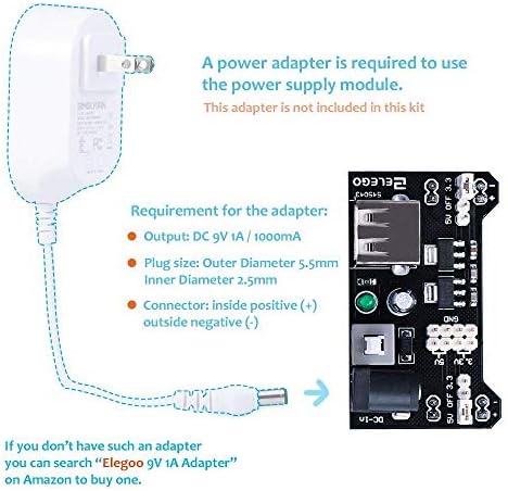 ELEGOO Electronic Fun Kit Breadboard Kabel Widerstand Kondensator LED Potentiometer für Elektronik Learning Kit, Kompatibel mit Arduino IDE, UNO R3, MEGA, etc - Image 4