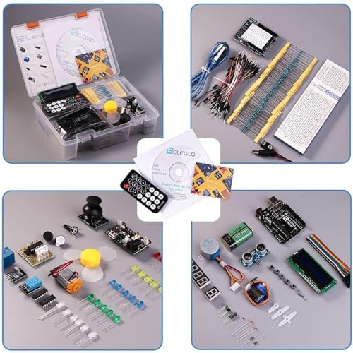 ELEGOO UNO R3 Starter Kit kompatibel mit Arduino IDE Projekt Einsteigerset mit Tutorial auf Deutsch, Mikrocontroller, 5V-Relais, Stromversorgungsmodul, Servomotor, Erweiterungsplatine usw. - Image 4