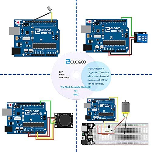 ELEGOO UNO R3 Ultimate Starter Kit, Kompatibel mit Arduino IDE Vollständigster Elektronik Projekt Baukasten mit deutschem Tutorial, UNO R3 Mikrocontroller Board und Zubehör (mehr als 200 Teile) - Image 2