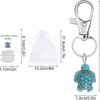 Nuyhgtr Travel Turtle Keychain Set, Sea Turtle Key Pendants, Turtle Keyring Accessories, Positive Turtle Pendant, Keychain with Card, Turtle Keychain for Kids, Turtle Keyring for Adults - Image 2