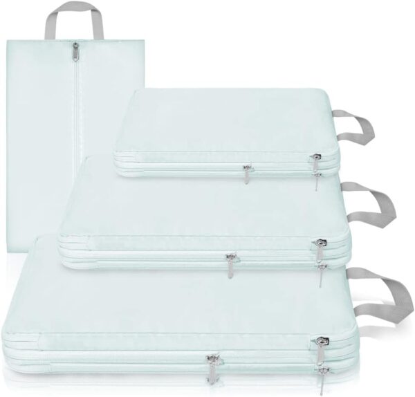 OSDUE 4 Teilige Packwürfel Set für Koffer, Reise Organizer, Koffer Organizer Packing Cubes Compression, Koffer Packtaschen Set, Kompression Koffer Organizer Set, Travel Essentials Kofferorganizer - Image 6