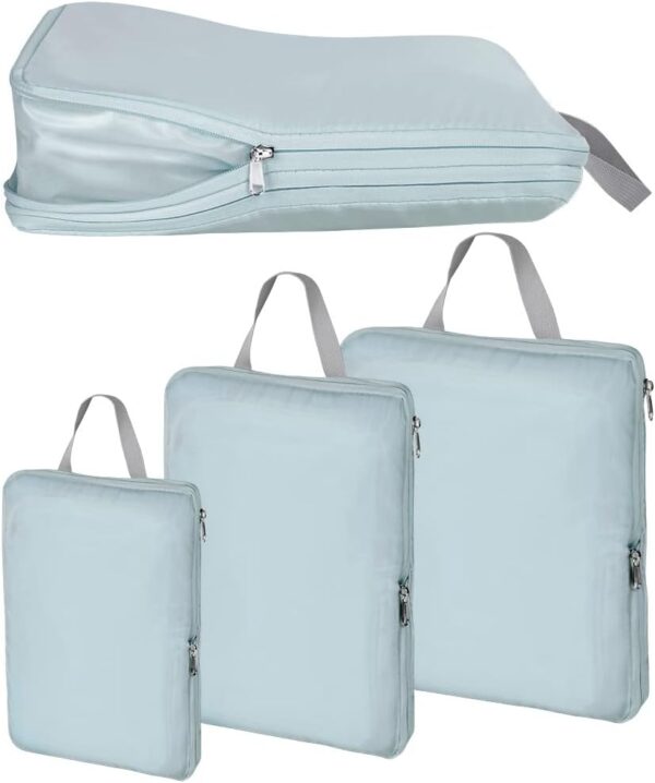 OSDUE 4 Teilige Packwürfel Set für Koffer, Reise Organizer, Koffer Organizer Packing Cubes Compression, Koffer Packtaschen Set, Kompression Koffer Organizer Set, Travel Essentials Kofferorganizer - Image 7