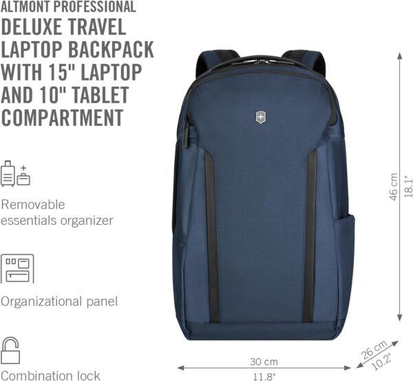 Victorinox Altmont Professional Deluxe Travel Laptop-Rucksack, Backpack mit Laptopfach, Damen/Herren, 26 x 30 x 46 cm, 25 l, Abschließbar - Image 2