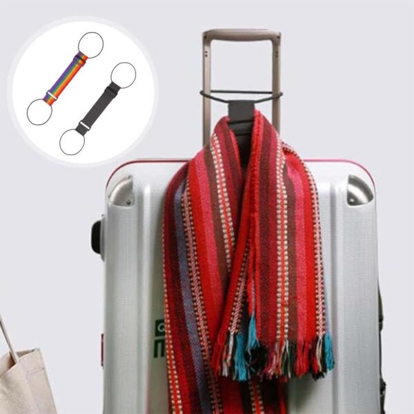 LAKJUOZ 2 Stück Elastic Luggage Fastening Strap, Elastic Fastening Straps For Luggage, Luggage Strap Adjustable Luggage Straps For Suitcase, Bag Fastening, Portable Travel Suitcase Accessories - Image 4