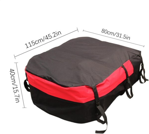 Adorable Car Top Carrier, Luggage with Buckle Strap, Waterproof Roof Bag, Roof Rack Luggage Box, Roof Storage Box, Travel Accessories Car Topper Luggage for Cars Trucks, Outdoor Travel Supply - Image 2